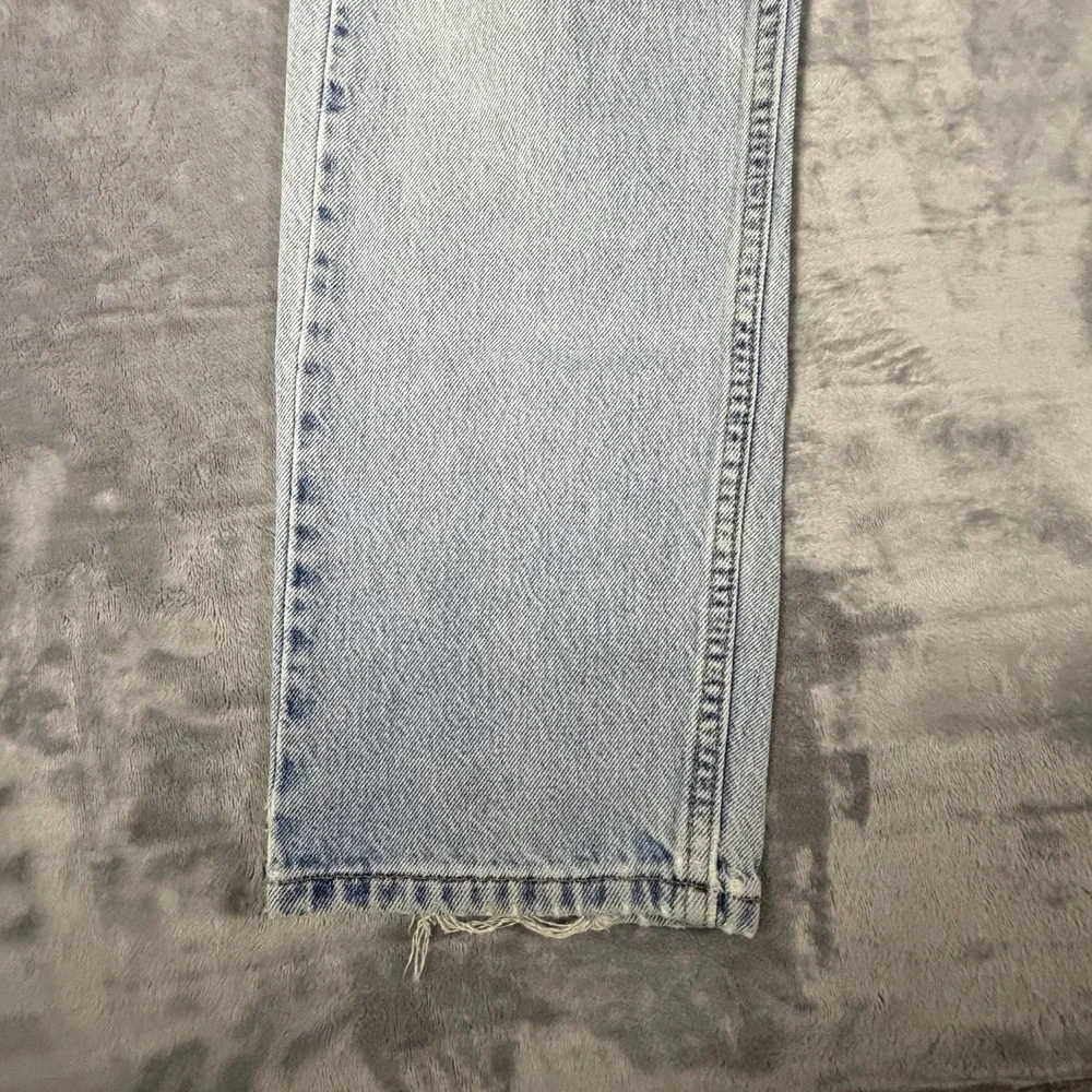 Vtg Levi's 505 Orange Tab Jeans Men's 34x32 Fit 34x31 Light Wash Distressed 90's